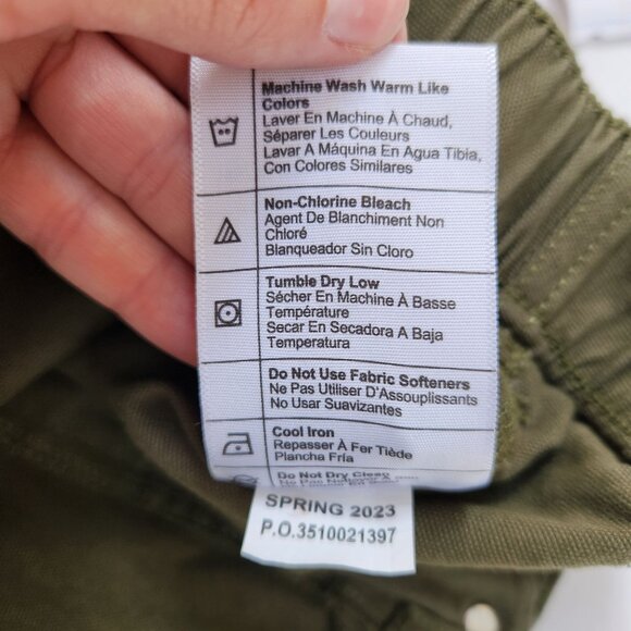 Carhartt Olive Green Relaxed Fit Canvas Shorts Hiking Workwear Women's 8 Reg - Picture 7 of 7